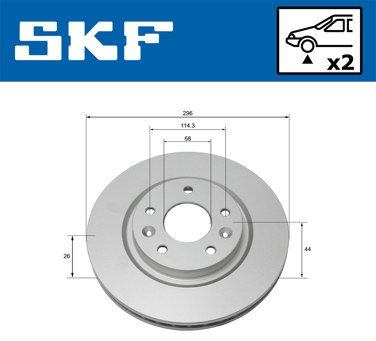 SKF VKBD 80047 V2 Disc frana